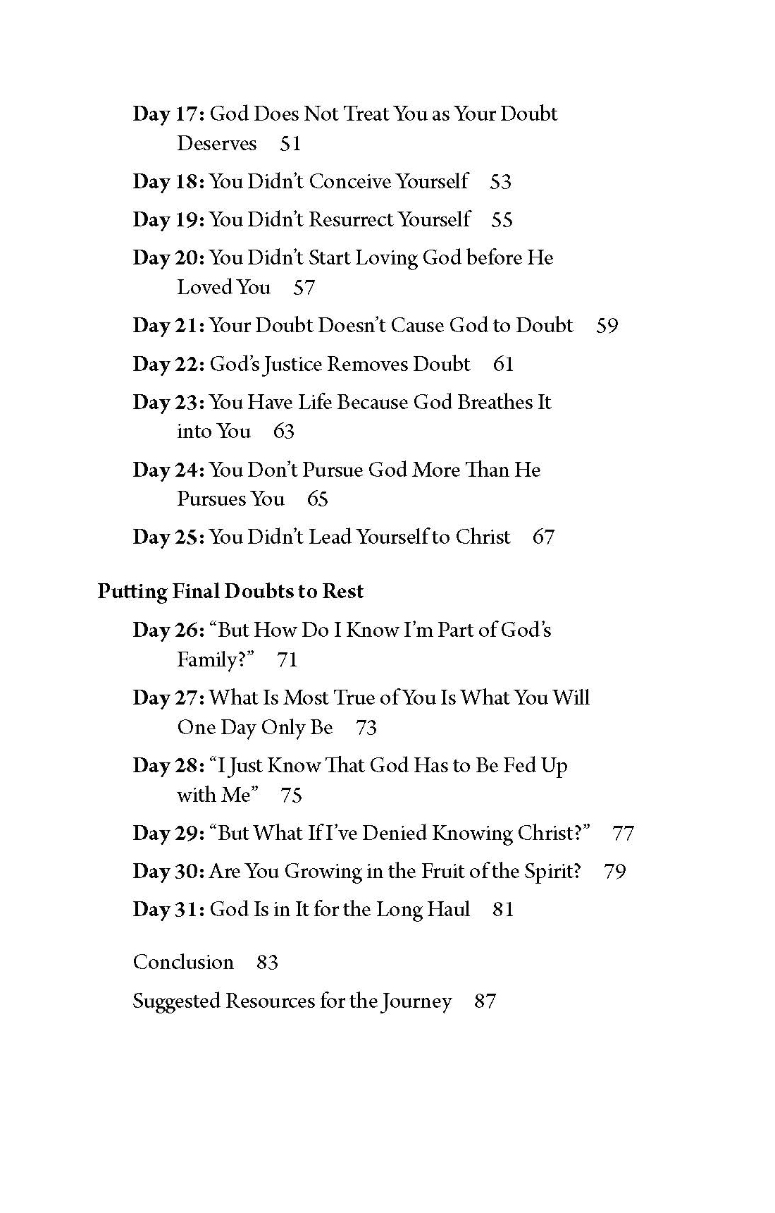 Assurance Resting in God's Salvation Store Truth For Life